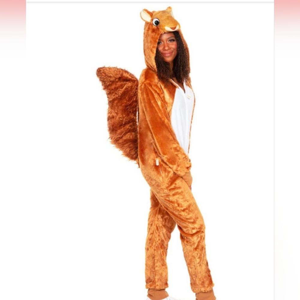 NWT Tipsy Elves Squirrel women's costume jumpsuit SIze XL